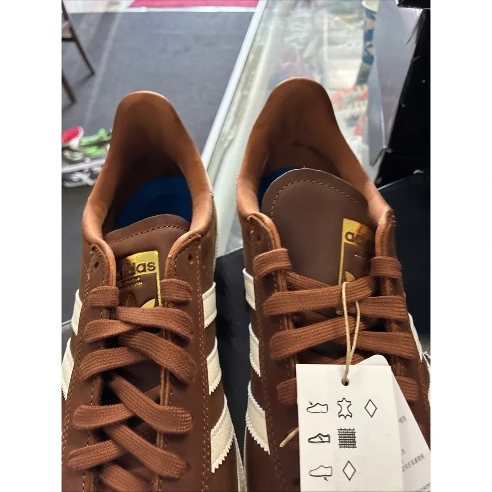 Adidas Gazelle ADV Dusky Bronze Chalk White Off White Men's Shoes HQ7547 SZ 10.5